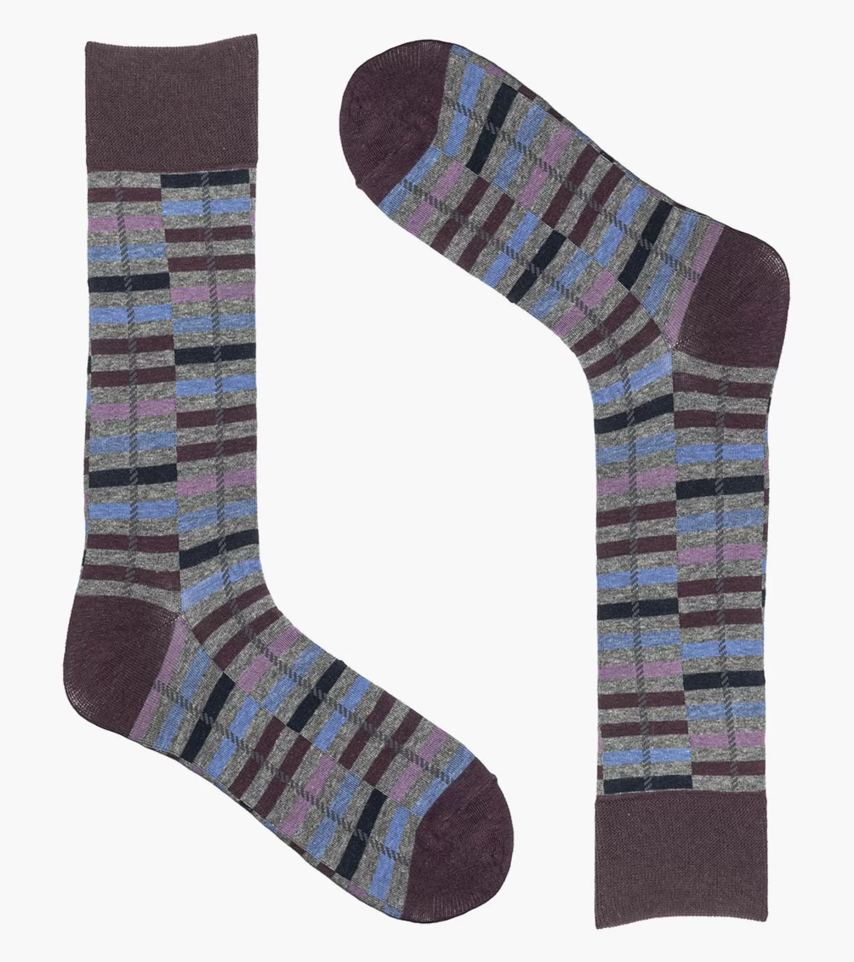 Stacy Adams Socks>Offset Stripe Men\\'S Crew Dress Socks