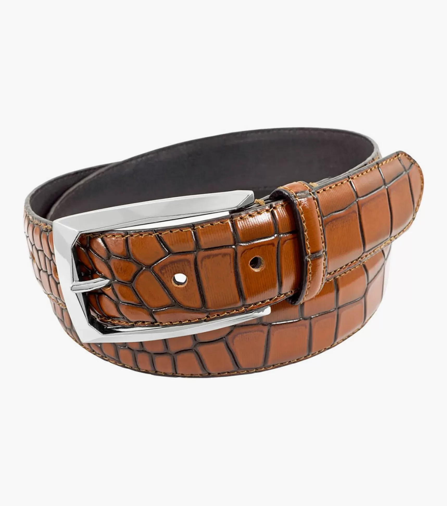 Stacy Adams Belts>Ozzie Croc Emboss Belt