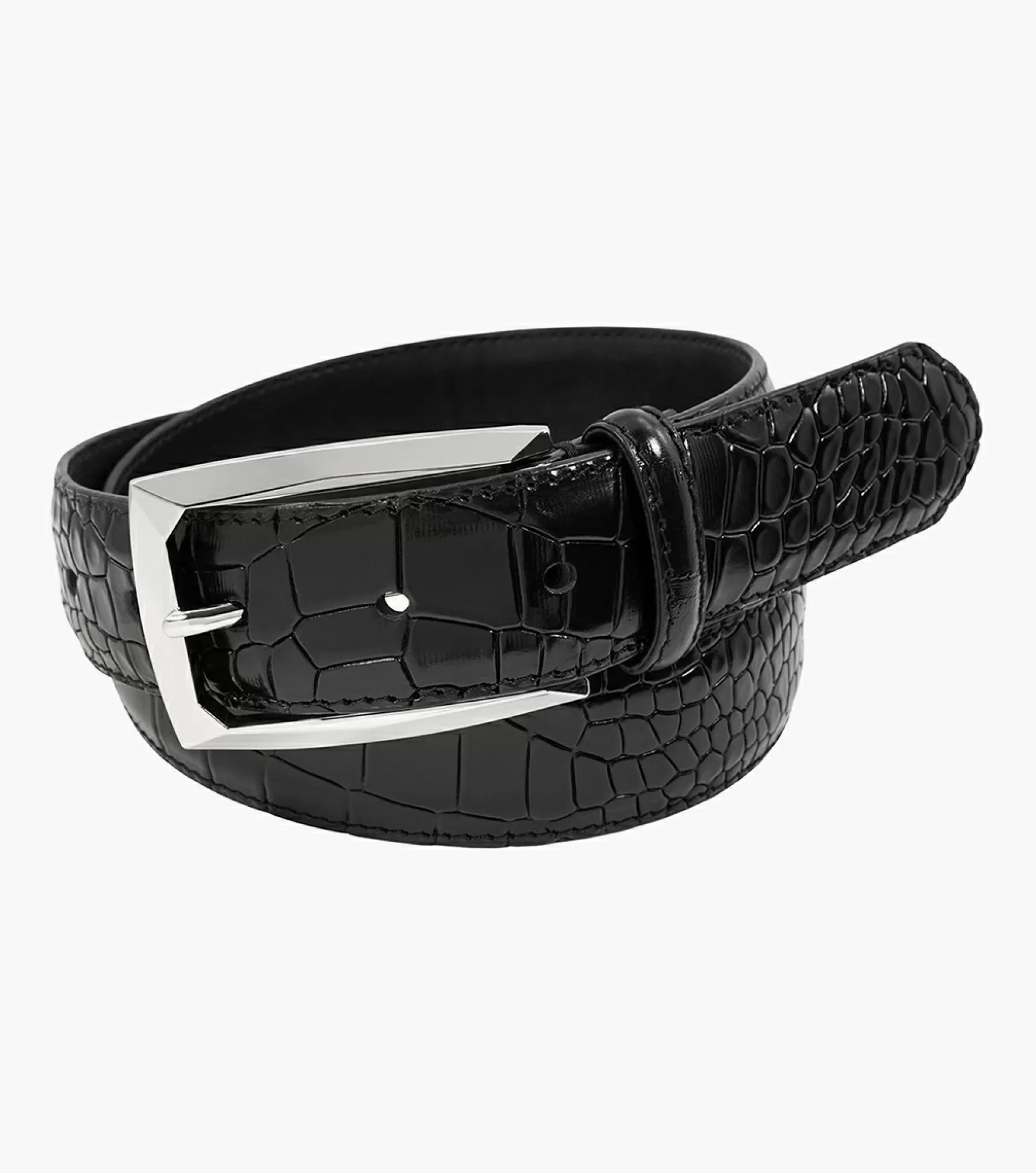 Stacy Adams Belts>Ozzie Croc Emboss Belt