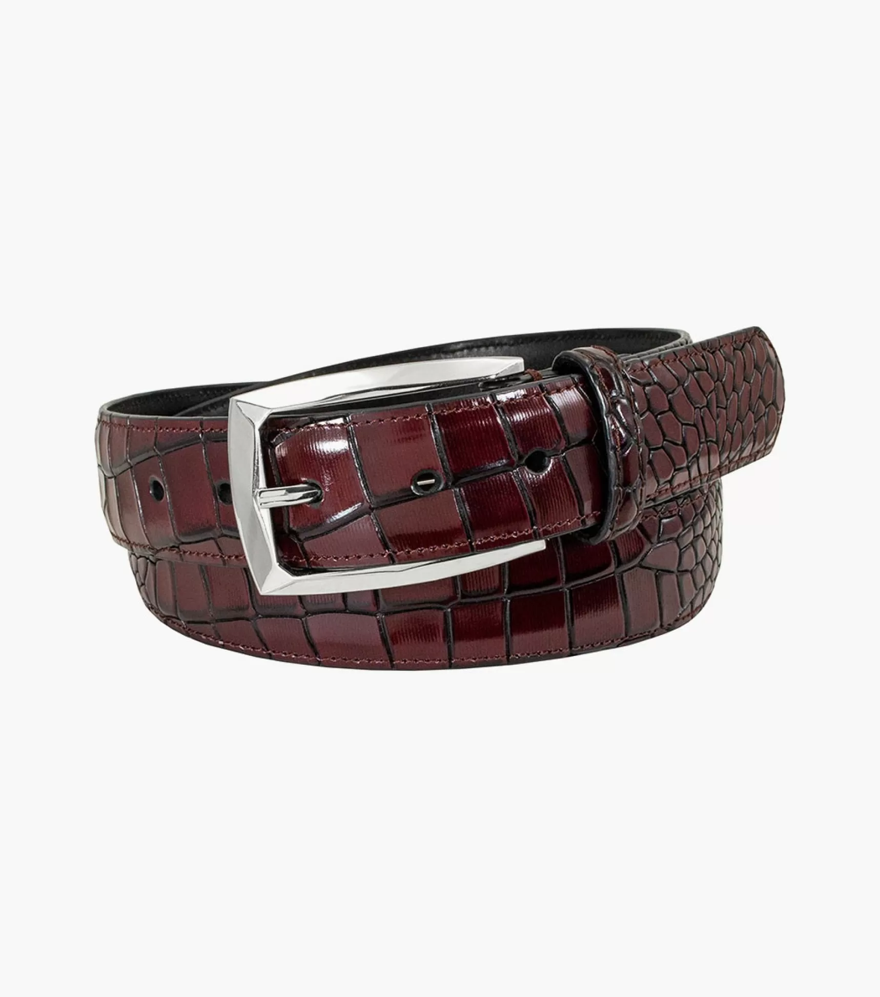 Stacy Adams Belts>Ozzie Xl Croc Emboss Belt