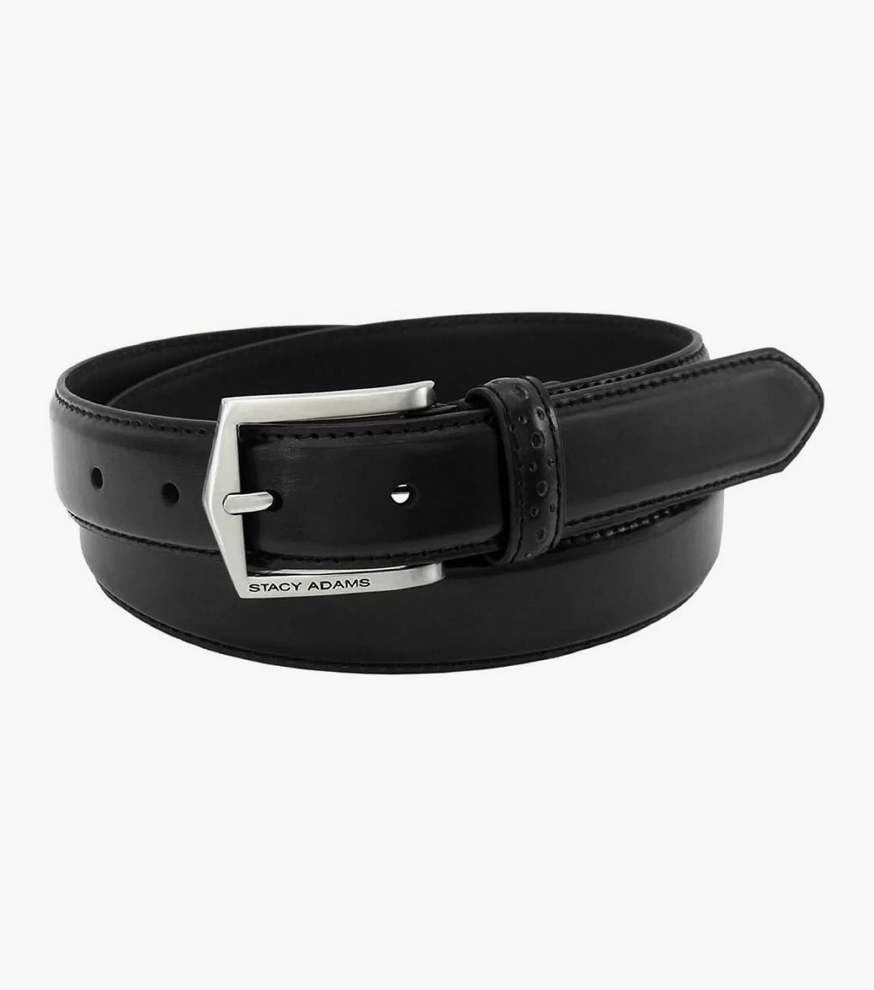 Stacy Adams Belts>Pinseal Perf Strap Genuine Leather Belt