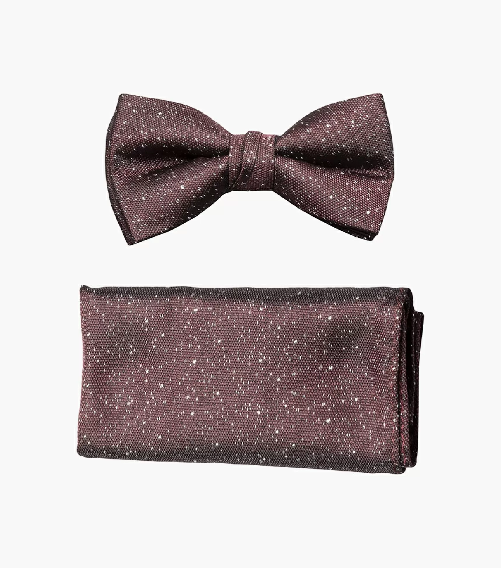 Stacy Adams Ties>Randy Diamond Dust Bow Tie & Hanky Set