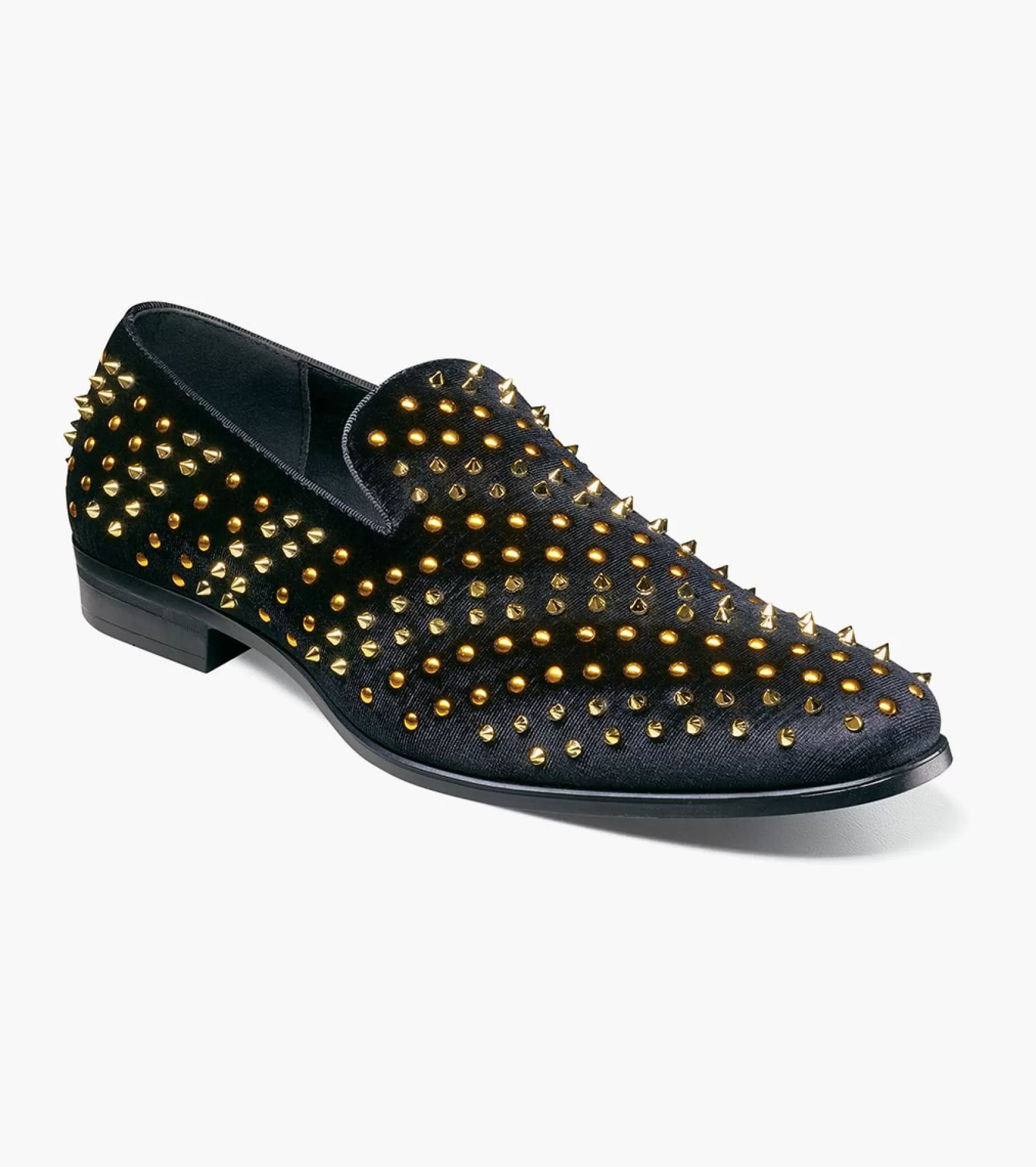 Stacy Adams Loafers>Sabert Spike And Stud Slip On