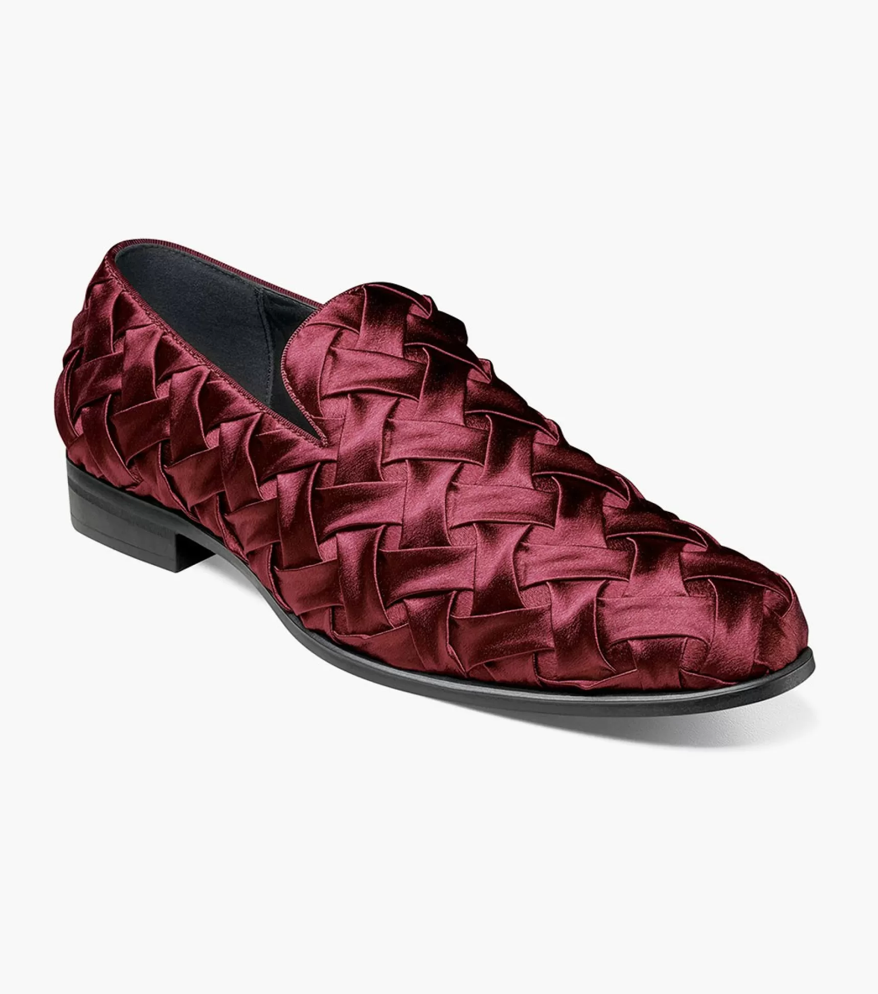 Stacy Adams Loafers>Savoir Plain Toe Satin Slip On