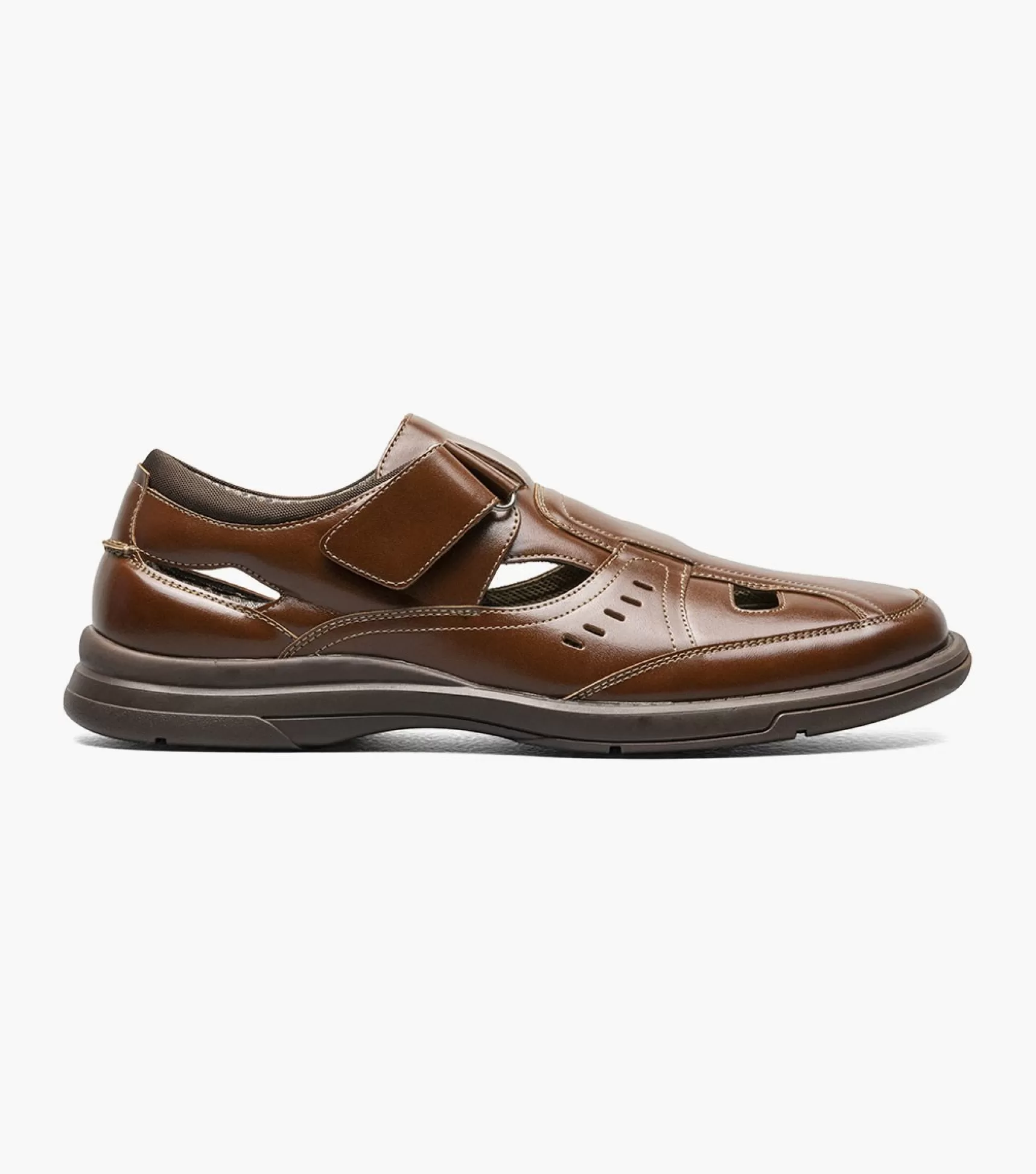 Stacy Adams Sandals>Scully Closed Toe Fisherman Sandal