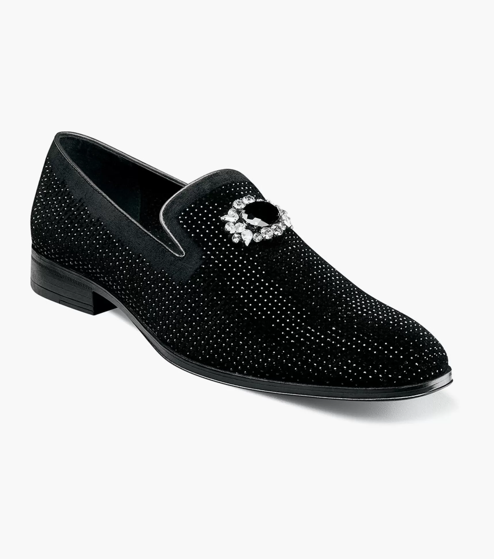 Stacy Adams Loafers>Spark Brooch & Rhinestone Slip On