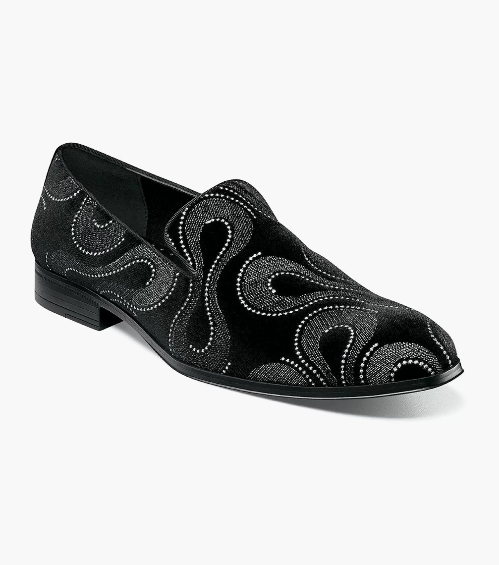 Stacy Adams Loafers>Swainson Plain Toe Embroidered Slip On