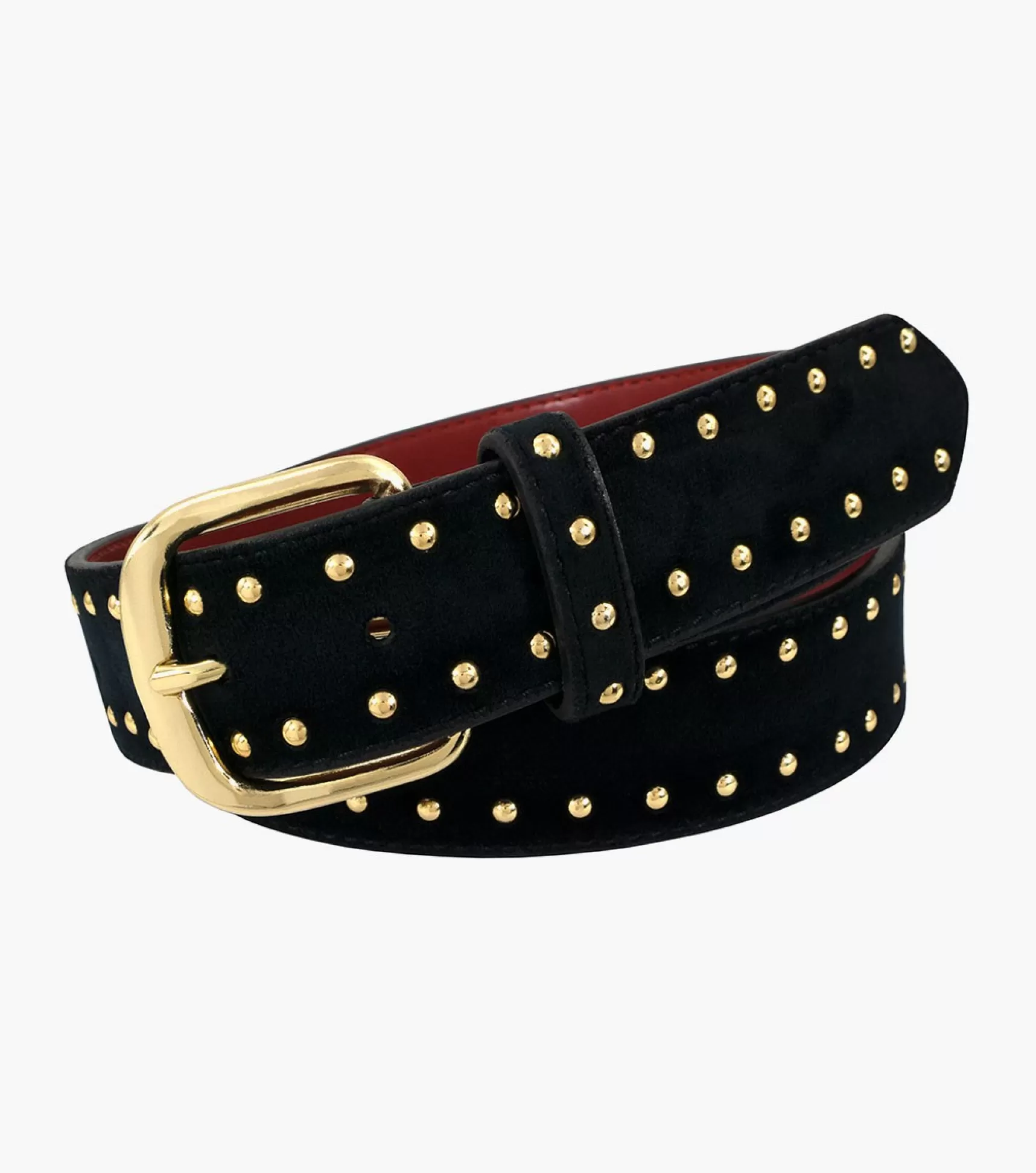 Stacy Adams Belts>Valentino Studded Leather Belt