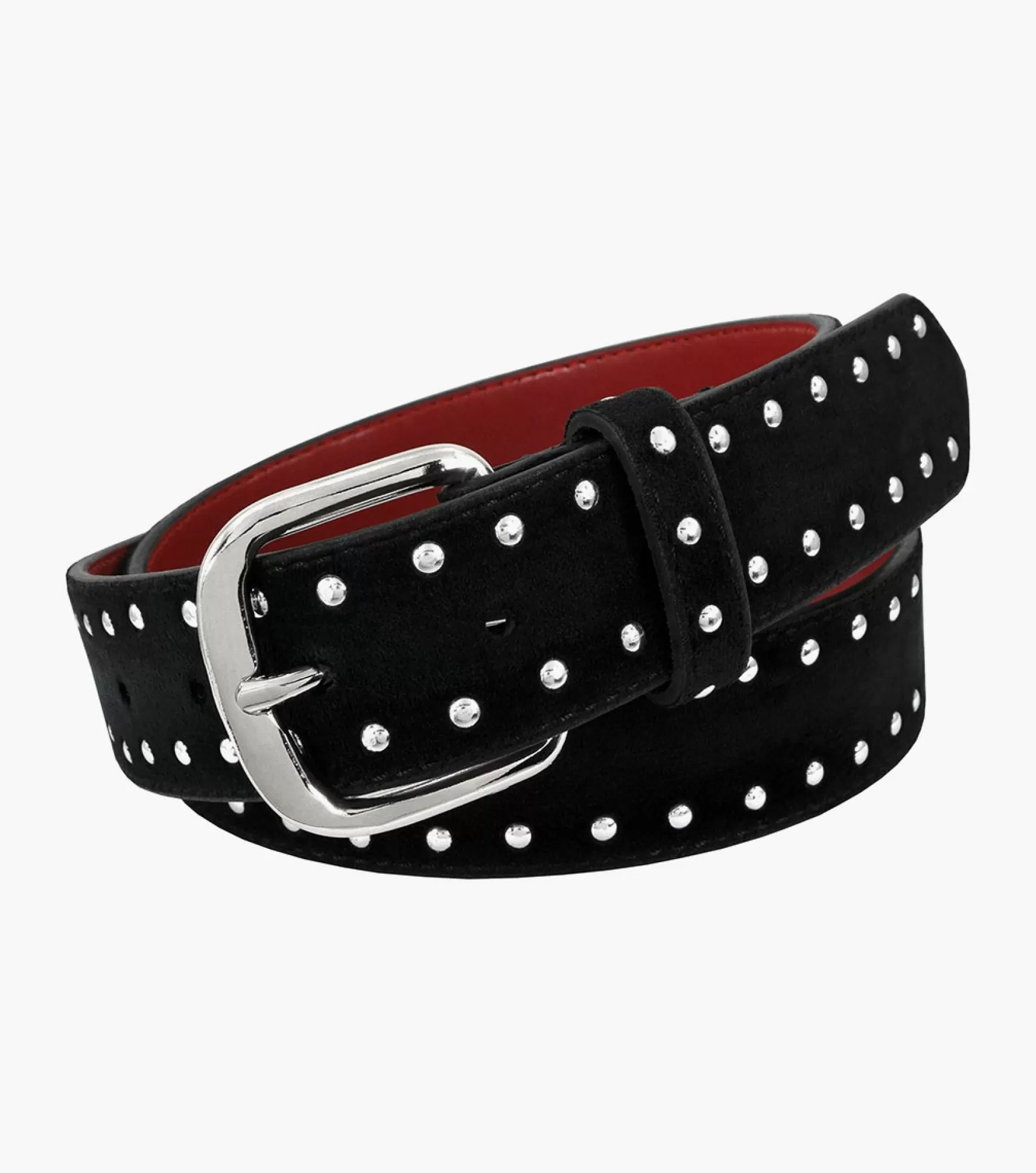 Stacy Adams Belts>Valentino Studded Leather Belt