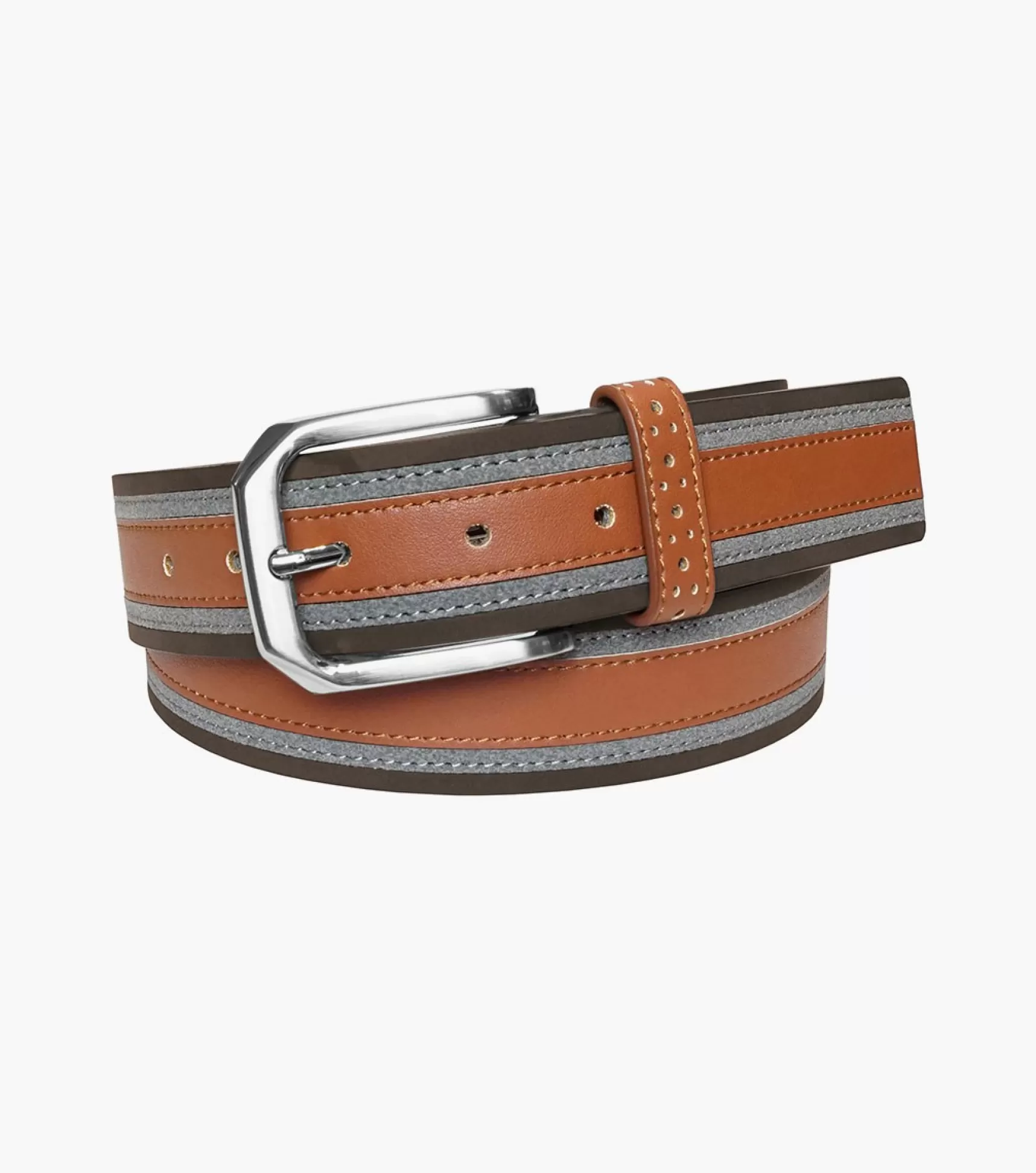 Stacy Adams Belts>Warner Mixed Material Belt